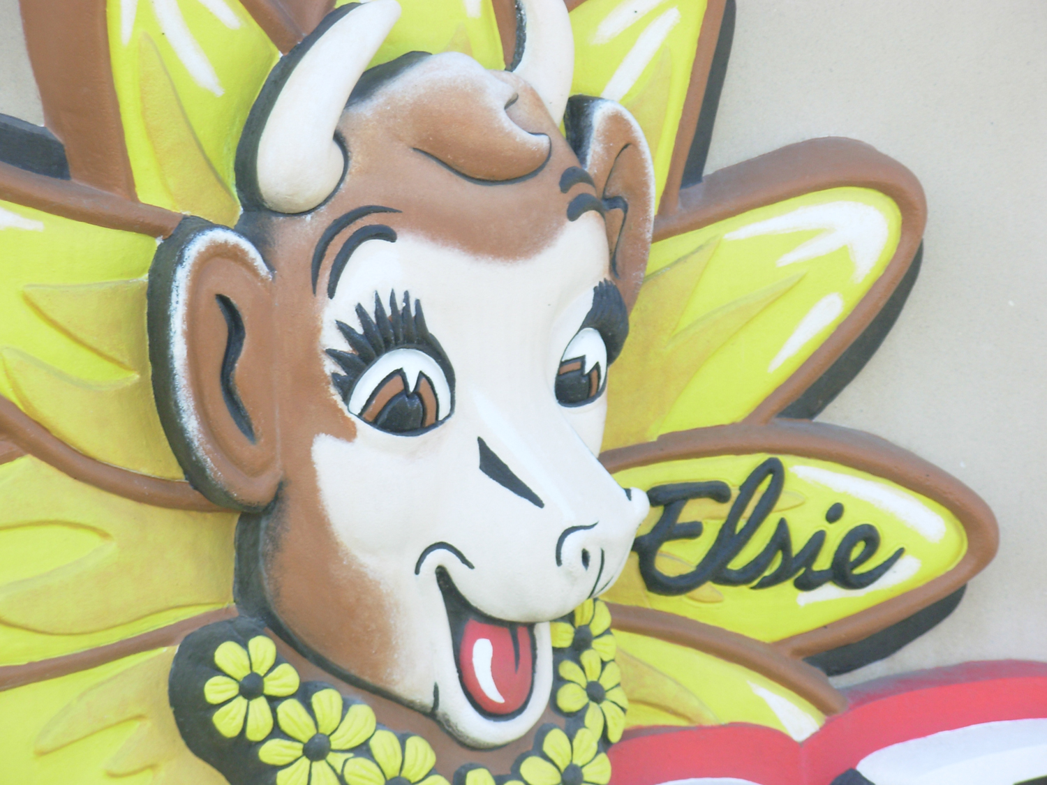 Borden Diary Factory - Cast Stone Signage - Elsie Logo