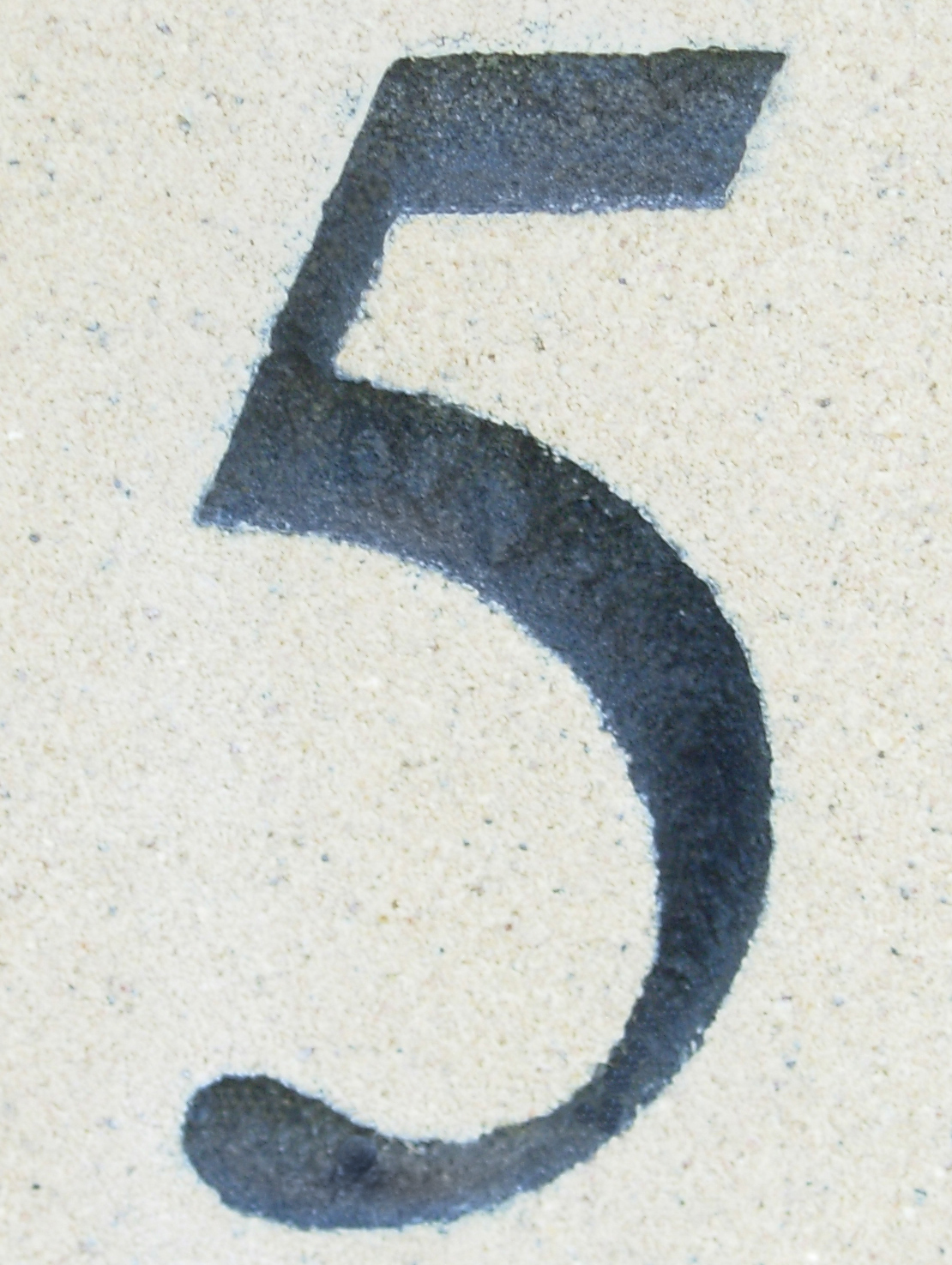 Borden Diary Factory - Cast Stone Signage - Close up of lettering