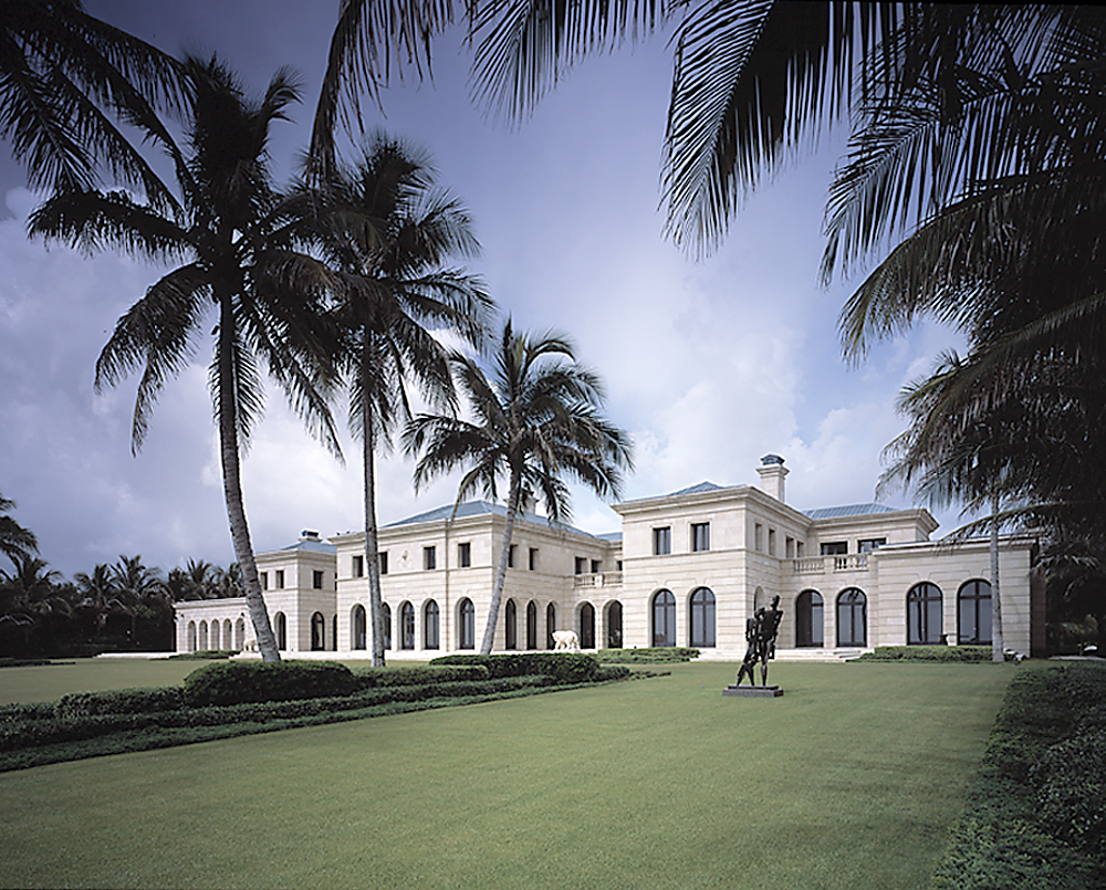 Cast Stone Residence front yard