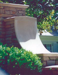 Cast Stone Wall and Pier Caps for landscaping