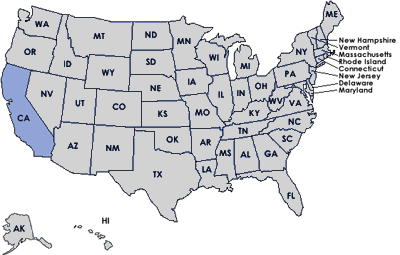 United States Map - Select Your State