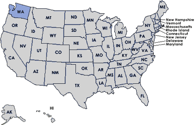 United States Map - Select Your State