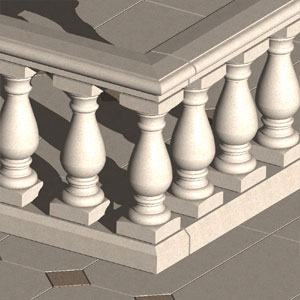 Cast Stone Balustrade