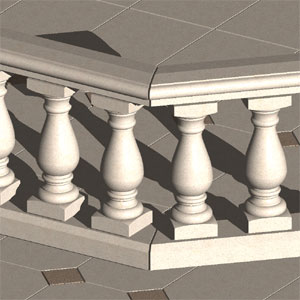 Cast Stone Balustrade