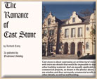 The Romance of Cast Stone