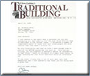 Testimonial, Magazine Article on Cast Stone