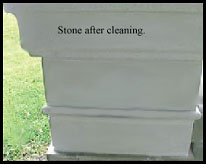 Cast Stone after Cleaning